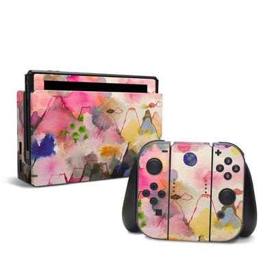 DecalGirl NSW-WCMTN Nintendo Switch Skin - Watercolor Mountains