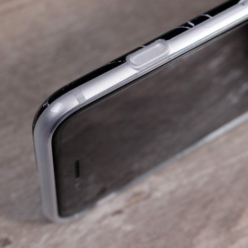 Black and White Marble iPhone Case