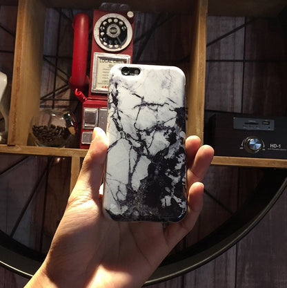 Black and White Marble iPhone Case