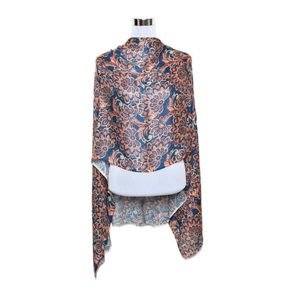 Womens Viscose Print Scarf Lightweight Wraps MV513