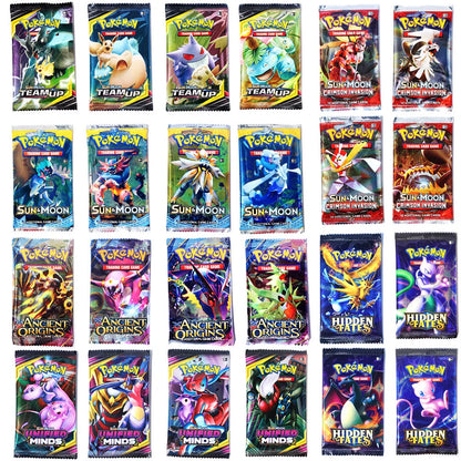 Newest 324Pcs Pokemon Cards Sun & Moon XY Evolutions Pokemon Booster
