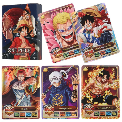 50Pcs One Piece Card English Version Holographic SSR Collection Cards