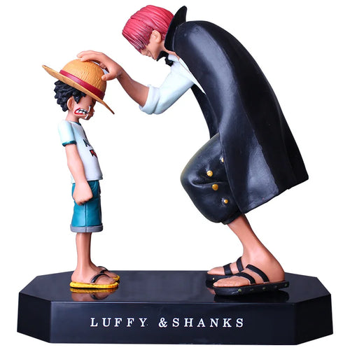 17Cm Anime Figure One Piece Luffy Four Emperors Shanks Straw Hat Luffy