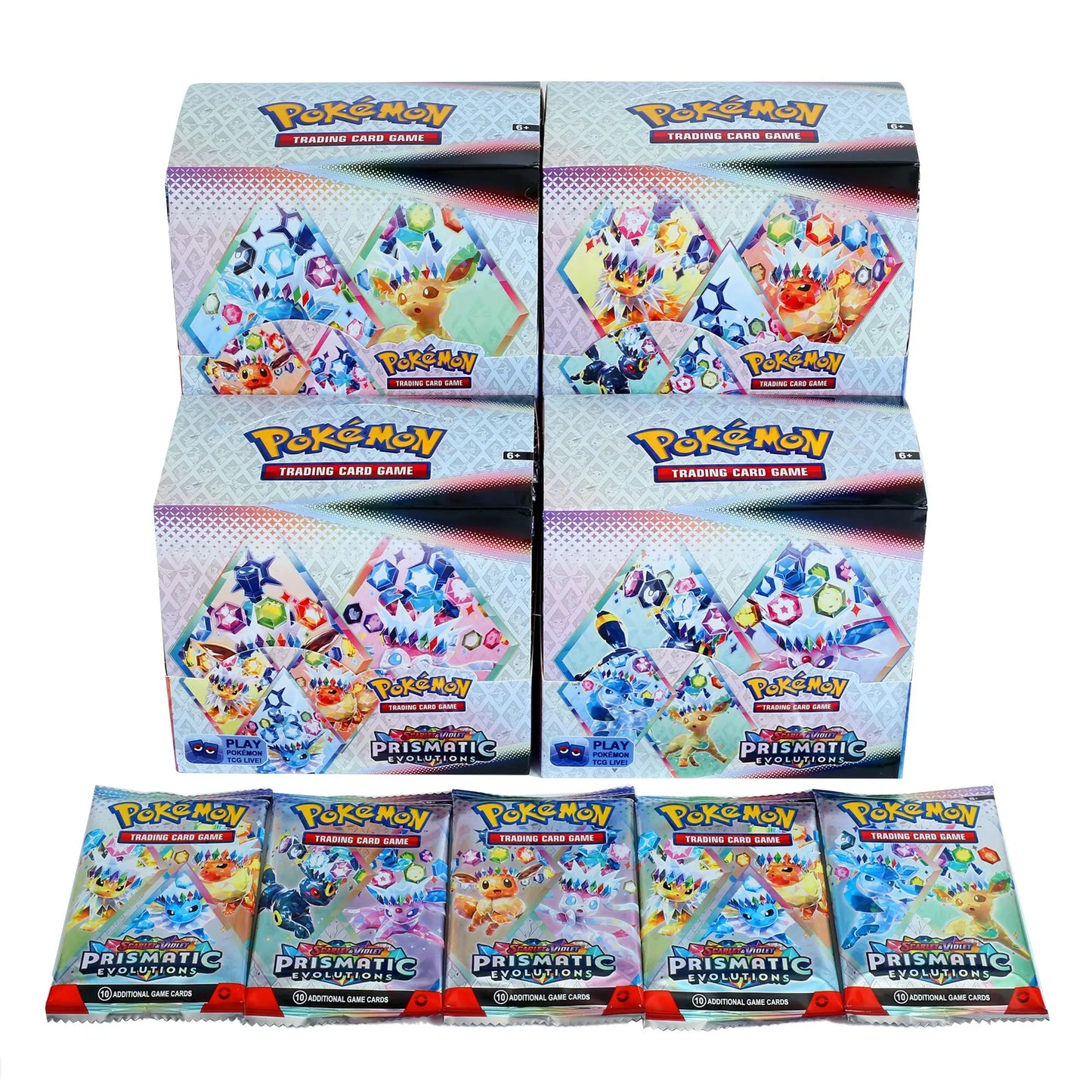 360 Pcs Pokemon Card Prismatic Evolutions Obsidian Flames PALDEAN