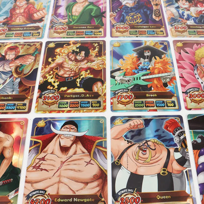 50Pcs One Piece Card English Version Holographic SSR Collection Cards