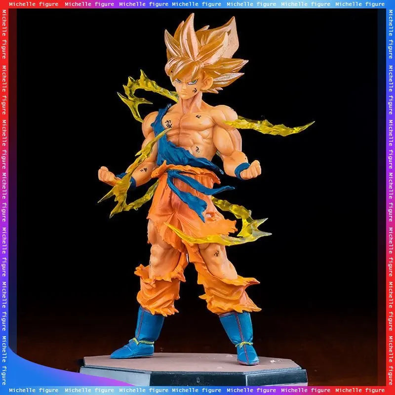 Dragon Ball Super Saiyan Figure Anime Model Peripheral Ornaments