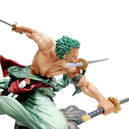 Hot One Piece 10cm Anime Figure GK Roronoa Zoro Three-blade Sa-maximum
