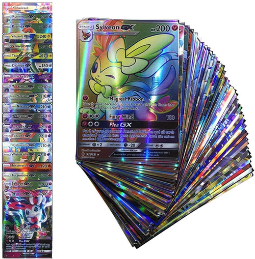 20Pcs English Pokemon Cards GX Tag Team Vmax EX Mega Shining Game
