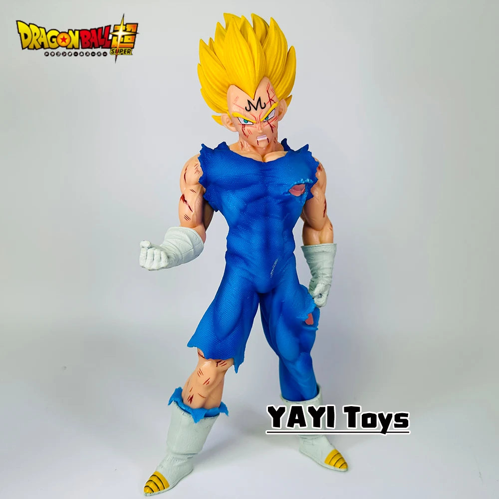 Hot Dragon Ball Anime Figures Vegeta GK Action Figures Battle Damage