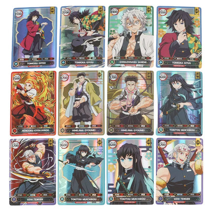 50PCS Demon Slayer Cards English Version SSR Card Ultra Rare Card