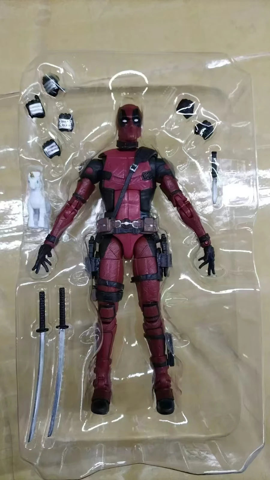 X-men Deadpool with Unicorn Wolverine Articulated PVC Figure