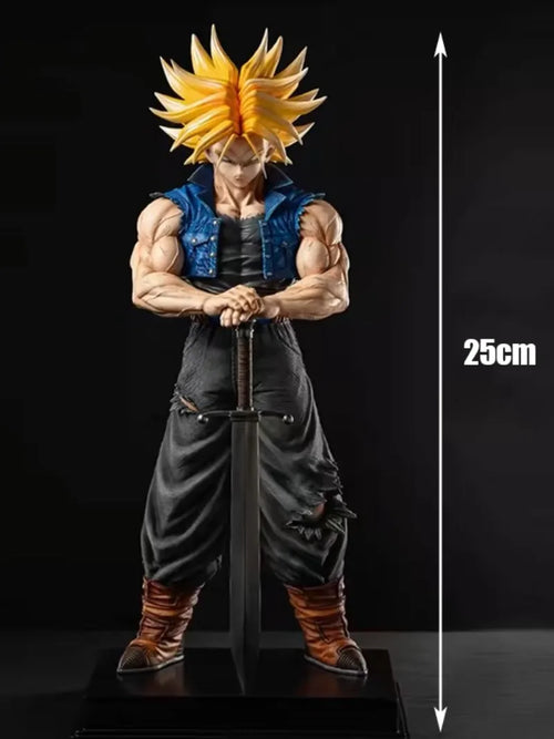 25cm Dragon Ball Z Fighters Trunks Anime Figure Super Saiyan Trunks