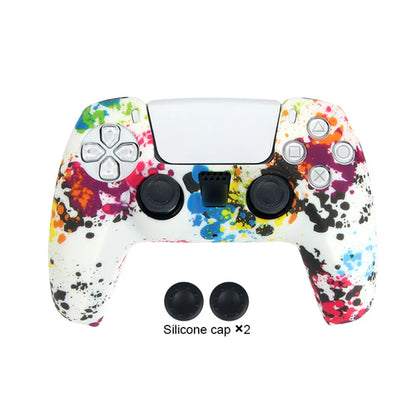 DATA FROG Camo Protective Skin Cover For SONY Playstation 5 Silicone