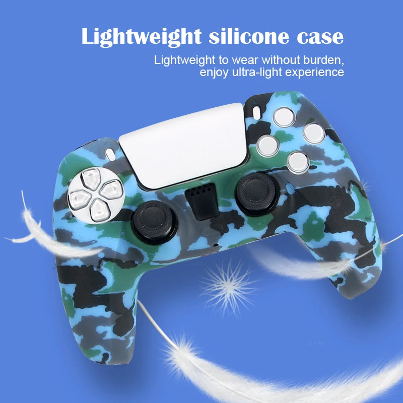 DATA FROG Camo Protective Skin Cover For SONY Playstation 5 Silicone