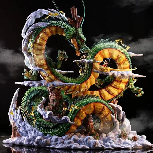 24cm Dragon Ball Anime Figure Shenron Figure Goku And Shenron Figurine
