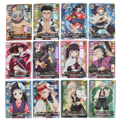 50PCS Demon Slayer Cards English Version SSR Card Ultra Rare Card