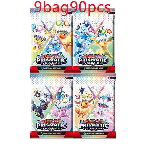 360 Pcs Pokemon Card Prismatic Evolutions Obsidian Flames PALDEAN