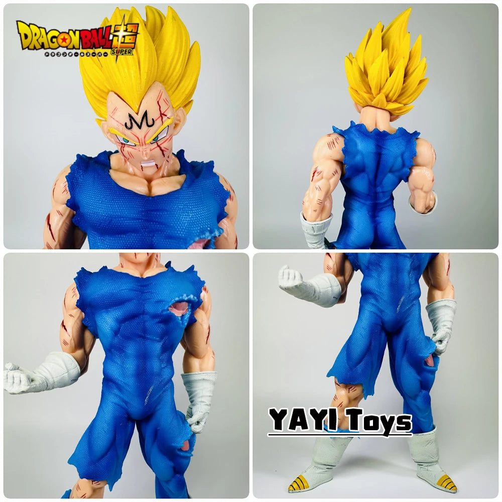 Hot Dragon Ball Anime Figures Vegeta GK Action Figures Battle Damage