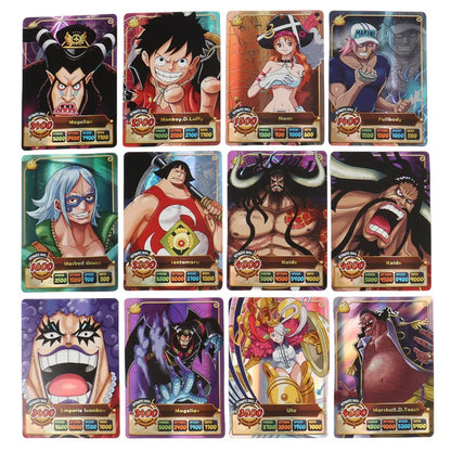 50Pcs One Piece Card English Version Holographic SSR Collection Cards