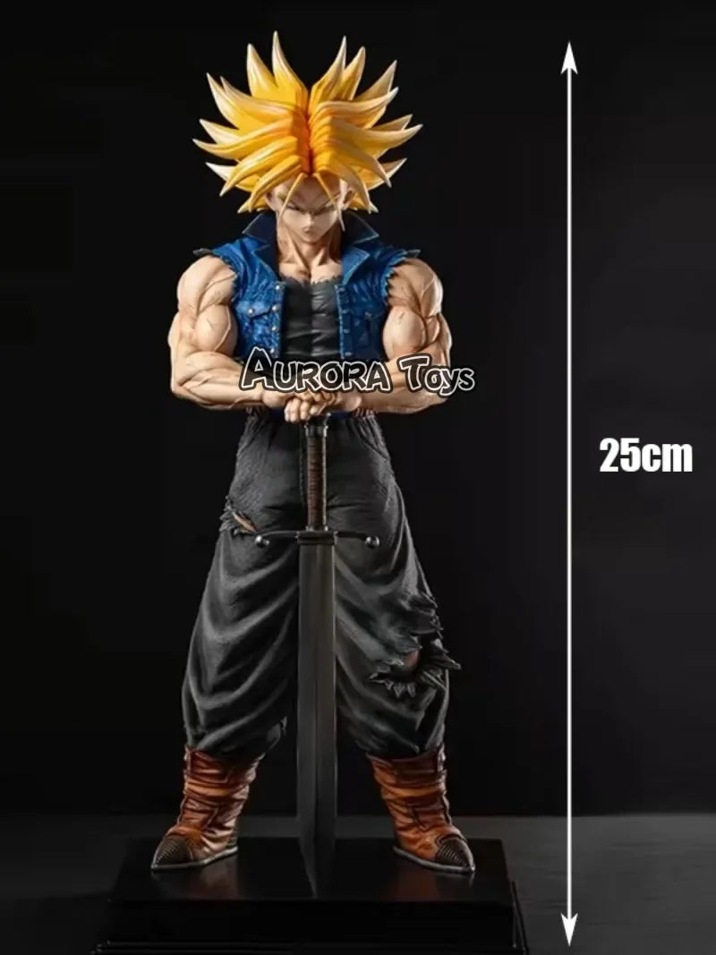 25cm Dragon Ball Z Fighters Trunks Anime Figure Super Saiyan Trunks