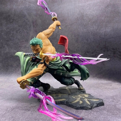 Hot One Piece 10cm Anime Figure GK Roronoa Zoro Three-blade Sa-maximum