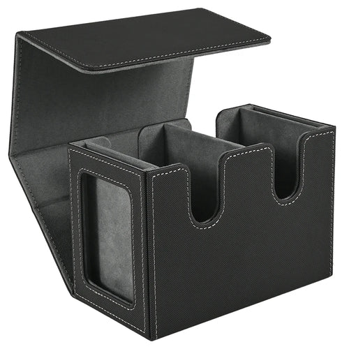 Deck Box with 2 Commander Display, Double Deck Box for 140+ Single