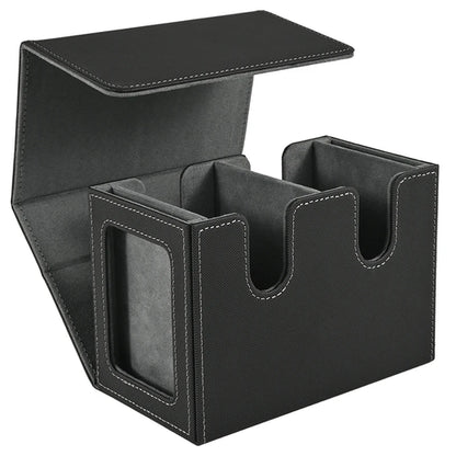 Deck Box with 2 Commander Display, Double Deck Box for 140+ Single