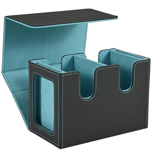 Deck Box with 2 Commander Display, Double Deck Box for 140+ Single