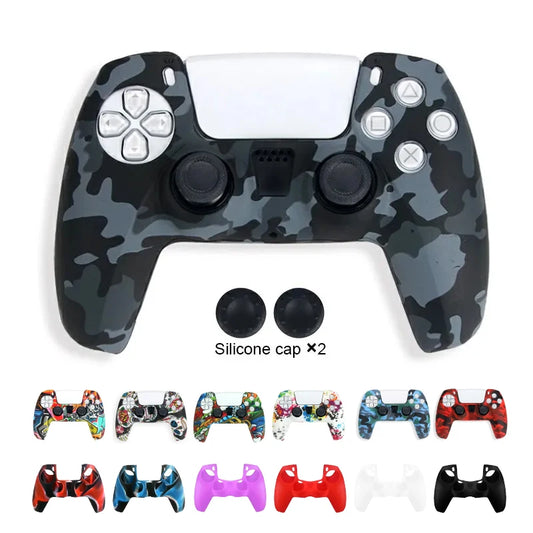 DATA FROG Camo Protective Skin Cover For SONY Playstation 5 Silicone