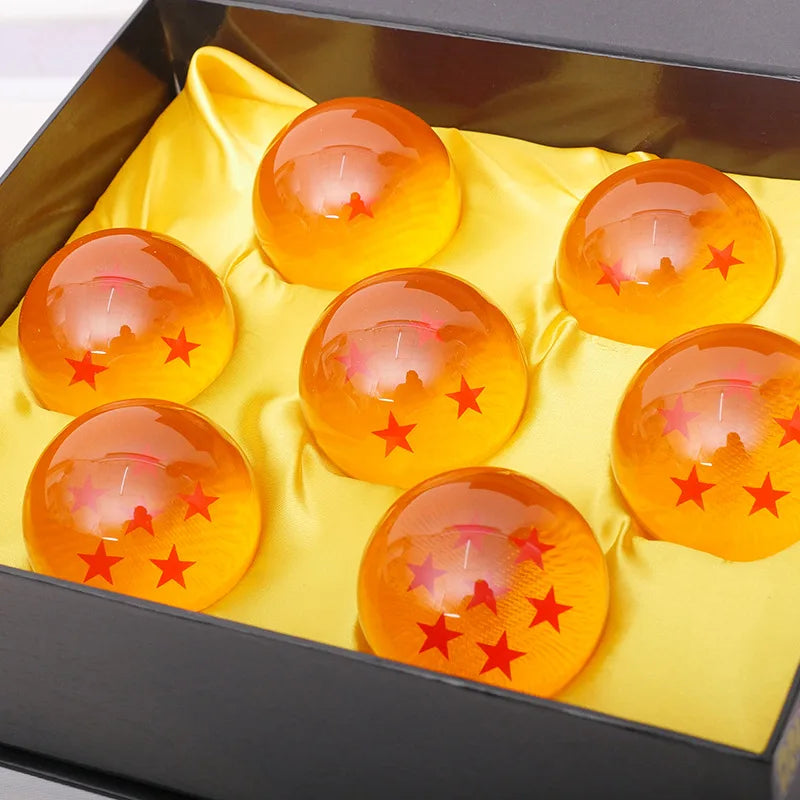 Dragon Ball 7Pcs/Set 1:1 Crystal 3.5cm Action Figure Toys Summon
