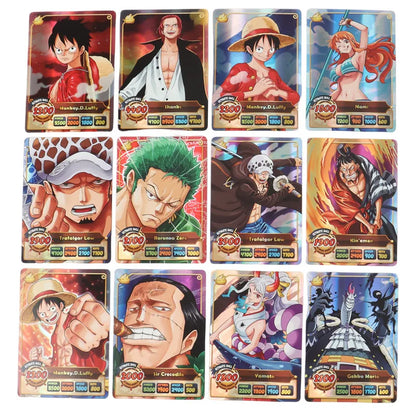 50Pcs One Piece Card English Version Holographic SSR Collection Cards