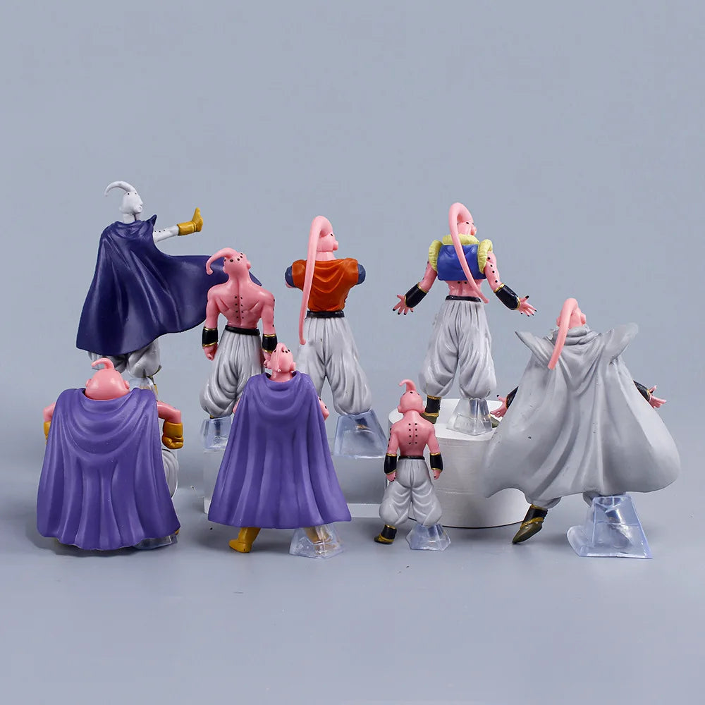 Hot 8pcs/Set  Dragon Ball Z Anime Figure Majin Buu  Fat Buu PVC Action