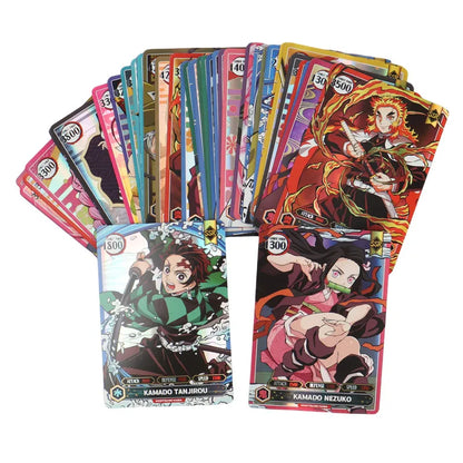 50PCS Demon Slayer Cards English Version SSR Card Ultra Rare Card