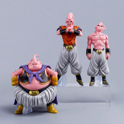 Hot 8pcs/Set  Dragon Ball Z Anime Figure Majin Buu  Fat Buu PVC Action