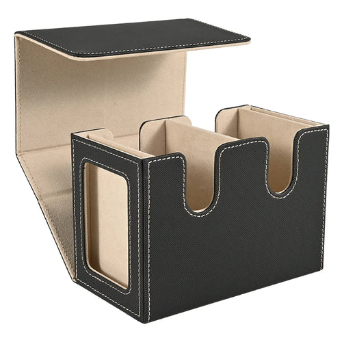 Deck Box with 2 Commander Display, Double Deck Box for 140+ Single