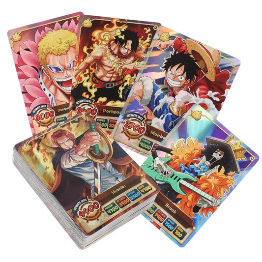 50Pcs One Piece Card English Version Holographic SSR Collection Cards