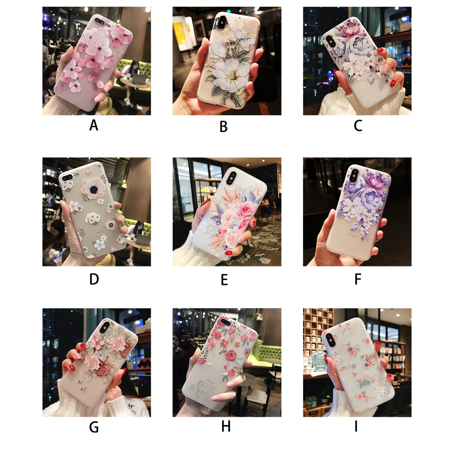 Roses and Cherry Blossom iPhone Case