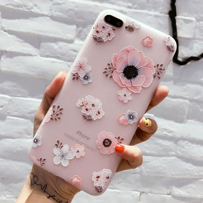 Roses and Cherry Blossom iPhone Case