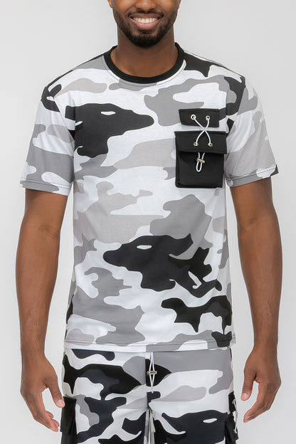 Full Camo Toggle Tshirt