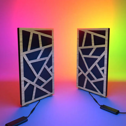 2-Pack SKYROSS-mini Panels w/ RGB Lamp for Gaming Desk