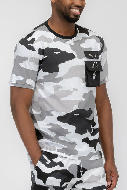 Full Camo Toggle Tshirt