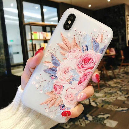 Roses and Cherry Blossom iPhone Case