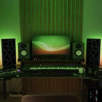 2-Pack SKYROSS-mini Panels w/ RGB Lamp for Gaming Desk