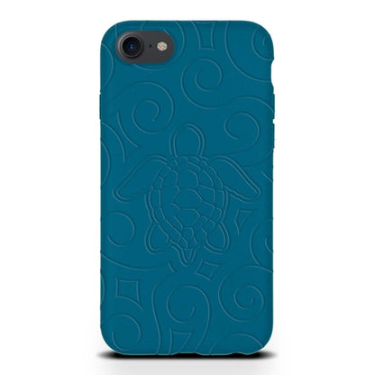 Ocean Turtle -  Biodegradable phone case - Ocean Blue and Black