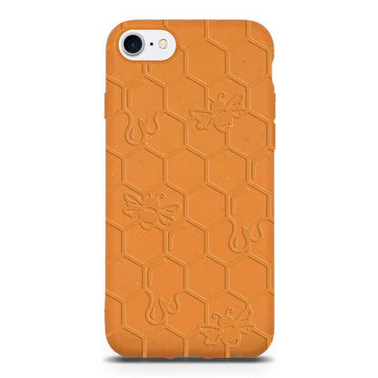 Honey Bee -  Biodegradable phone case - Yellow, Orange and Black